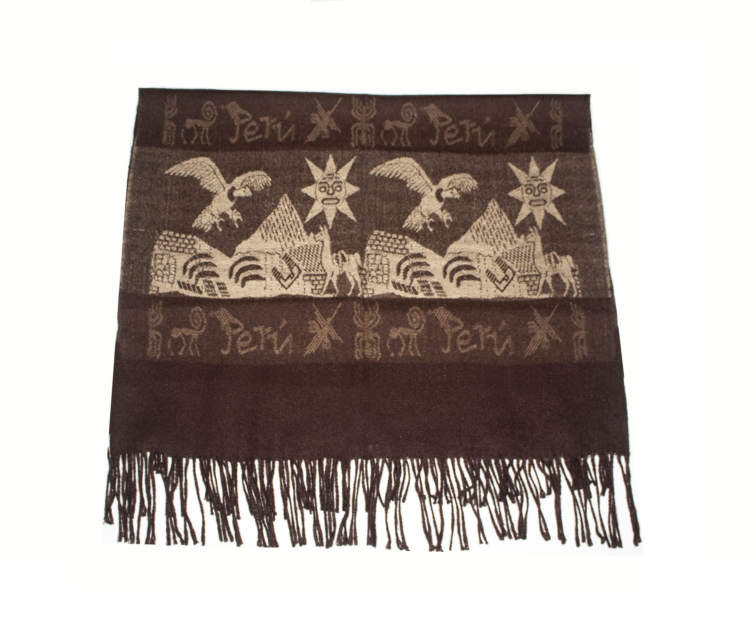 Andean Scarf Shawl - Alpaca Wool Fashion Accessory - Image 4