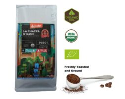 Ground Coffee (250g – 8.82) –  Medium Roast  – 100% Arabica Organic Certified