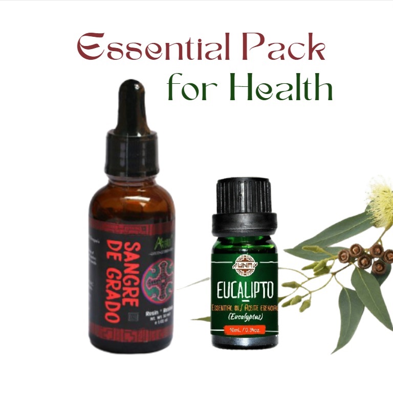 Essential natural pack - Eucalyptus Essential Oil and Dragon' blood liquid