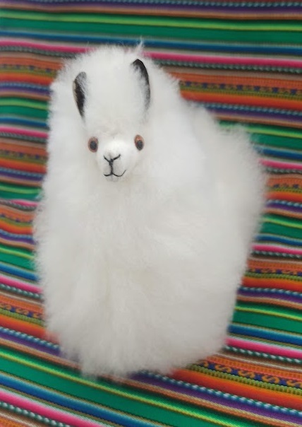 Handmade alpaca fur stuffed animal