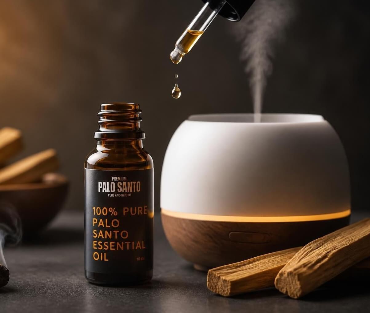 Palo Santo Essential Oil โ 100% Pure Bursera graveolens from Peru (10 ml) โ for spiritual cleansing/meditation,
